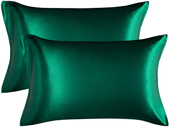 Emerald Green Silk Pillowcase